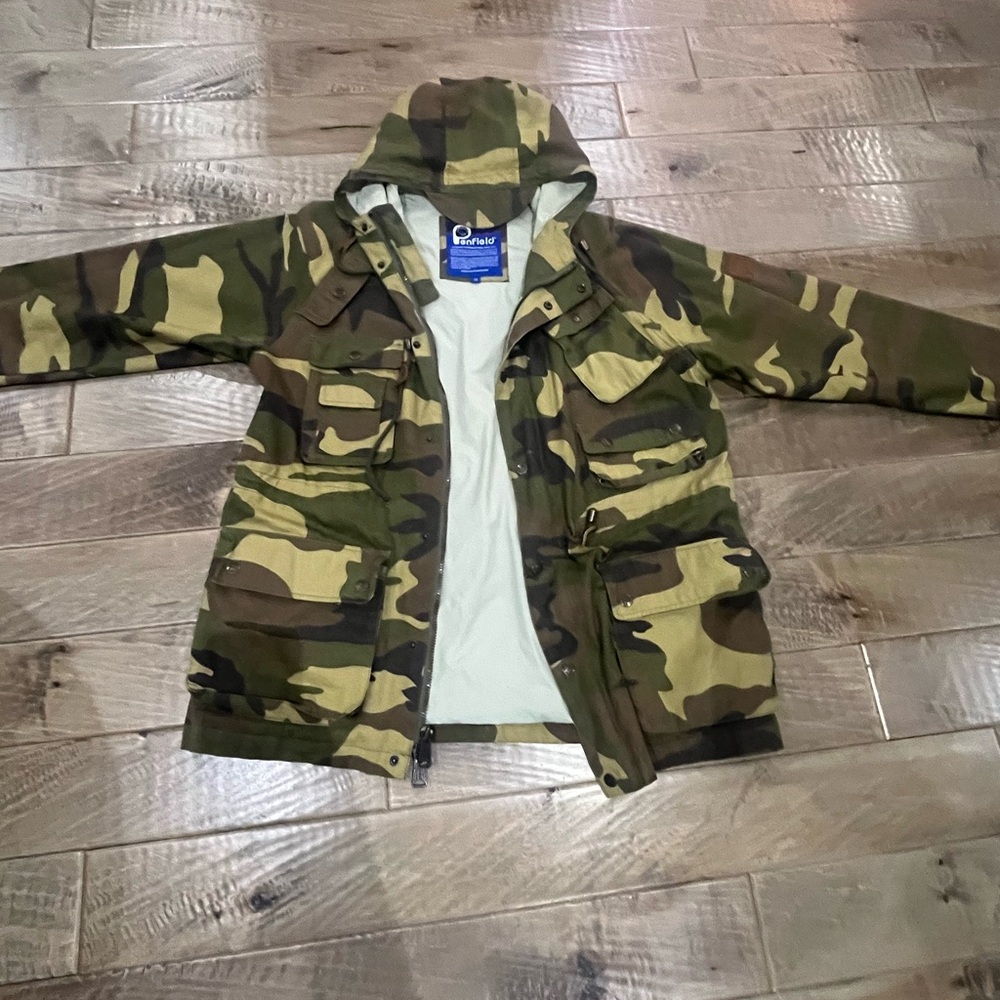 Penfield Green and Brown Camouflage Jacket